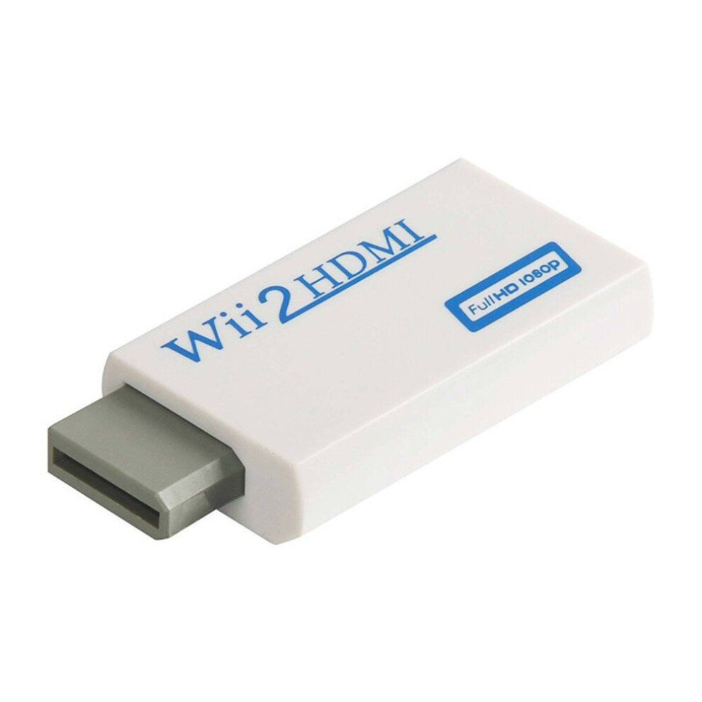 Wii To Hdmi Adapter Converter Full Hd 1080P Video 3.5Mm Audio Output For Hdtv Monitor White 7061857213183