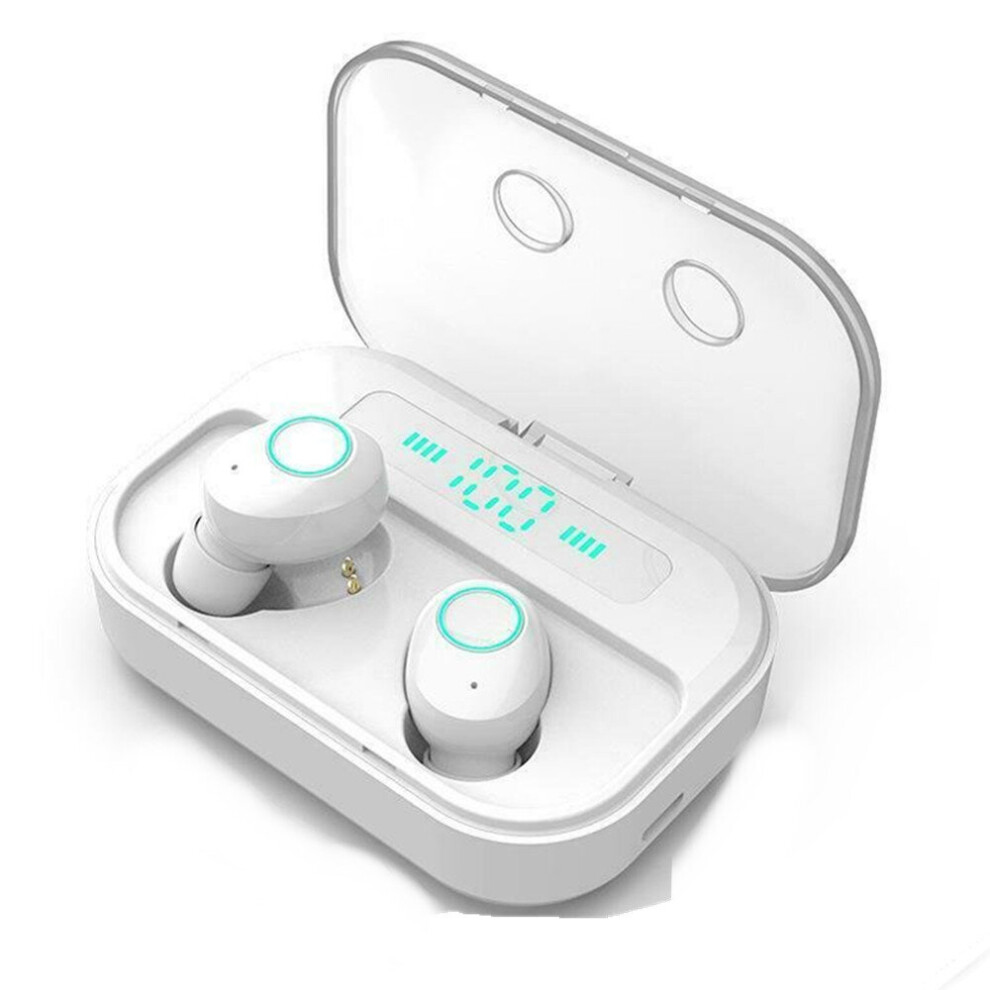 Bluetooth 5.0 Headset Tws Wireless Earphones Mini Earbuds Stereo Headphones Wireless Earphones White 700000583090