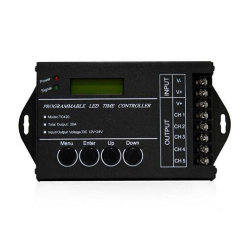TC420 WiFi Time Programmable LED Controller Dimmer RGB Aquarium Lighting Timer  TC420