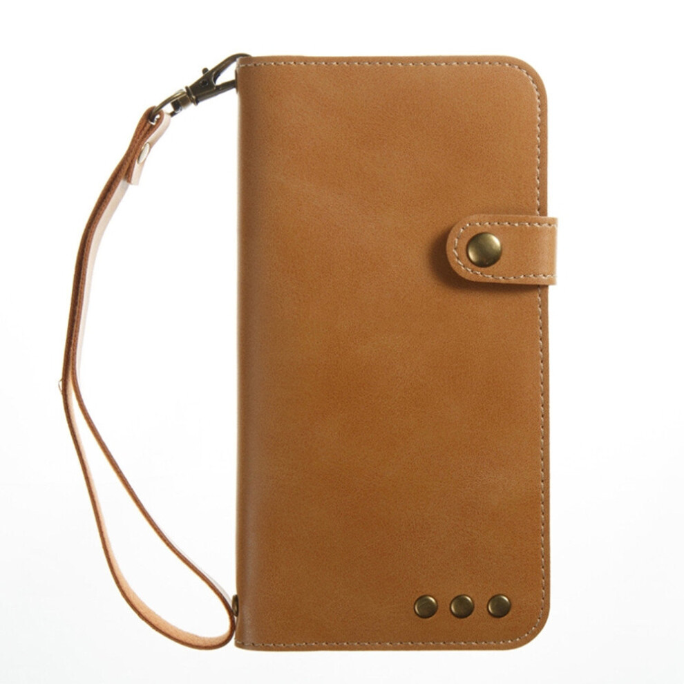 For Lg K8 2017 Retro Crazy Horse Texture Horizontal Flip Pu Leather Case With Card Slots & Wallet & Hand Strap (Khaki) 700000670226