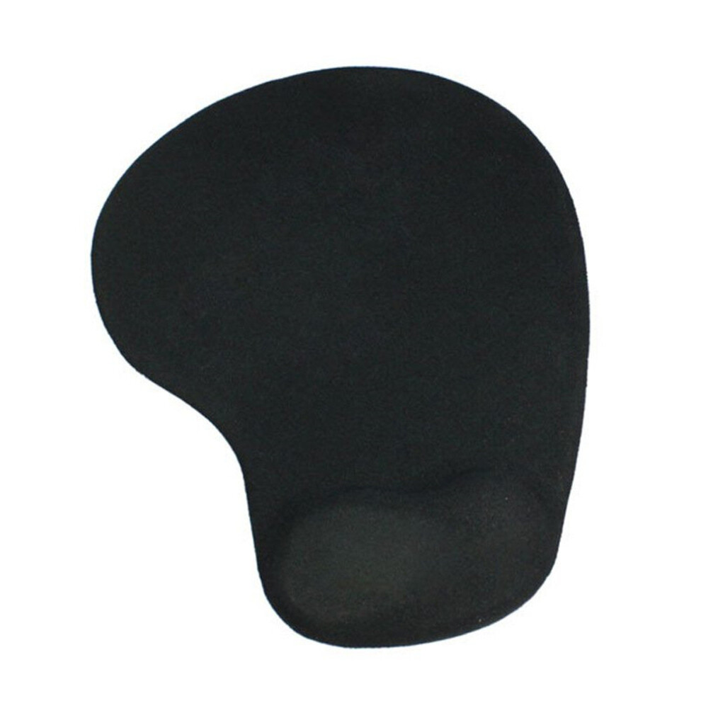 Office Mousepad With Gel Wrist Support Ergonomic Gaming Desktop Mouse Pad Wrist Rest - Black 7061857298227