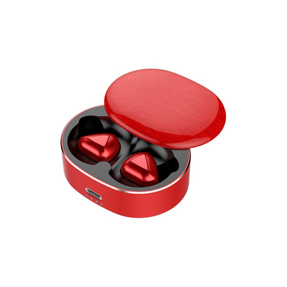 Bluetooth Earphone Stereo Touch Control Bass Bt 5.0 Eeadphones With Mic Handsfree Earbuds Ai Control Red 700000593129