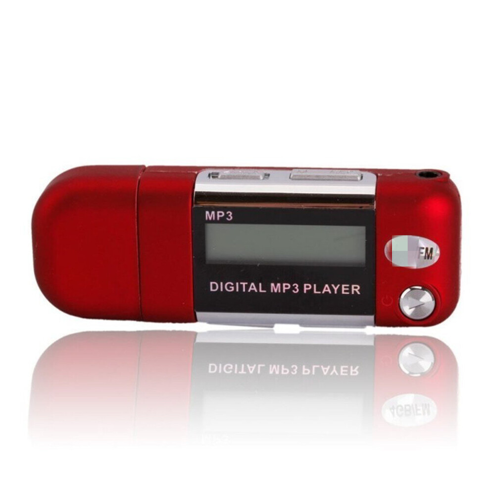 8GB USB 2.0 Flash Drive Mini MP3 Music Player Cute and Cool Red Color