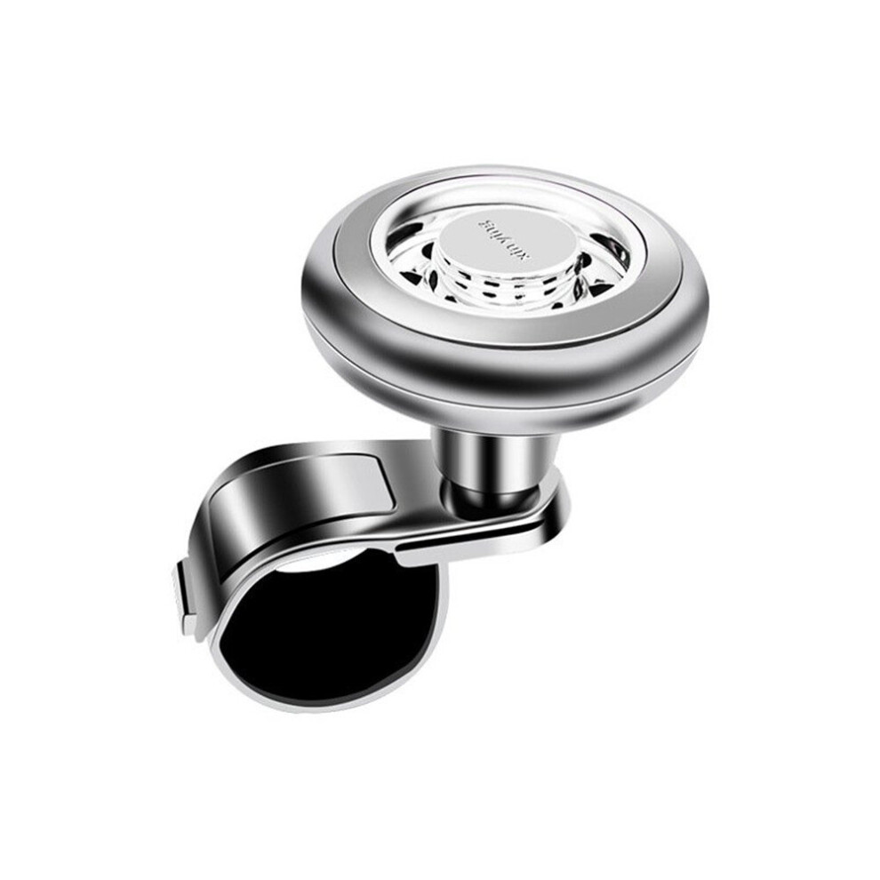 Car Steering Wheel Knob Booster Ball Metal Bearing Truck Power Handle Spinner Auxiliary Grip Turning Helper Silver 7061857203245
