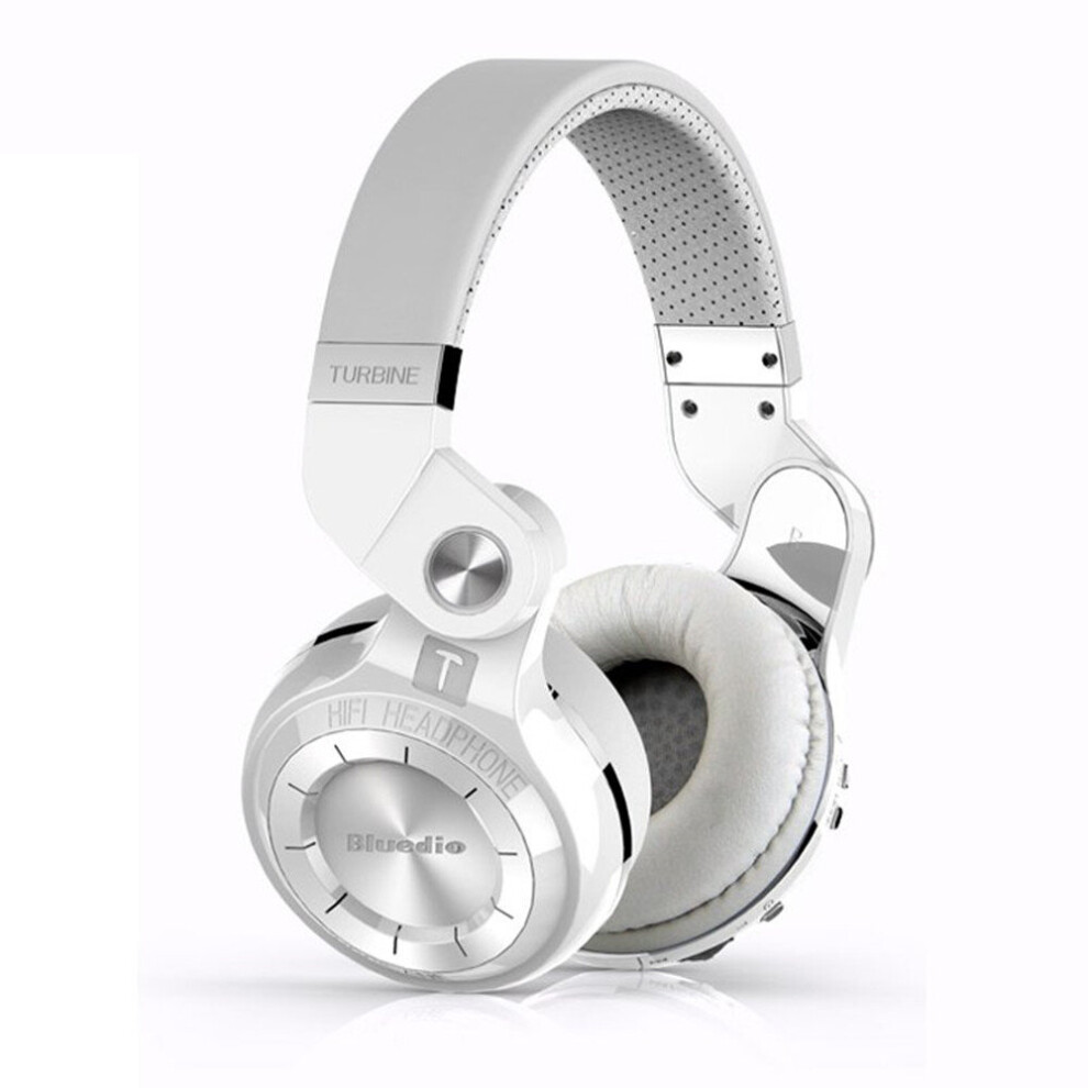 T2s Wireless Headphones Foldable Bass Bluetooth Headset With Microphones For Phone - White 7061857295622