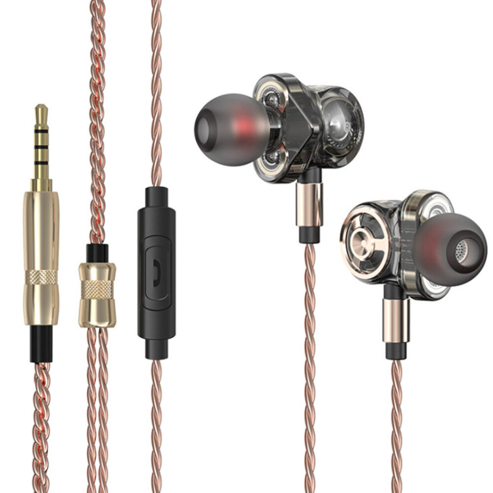 Wired Headphones In Ear Earphone Driver Unit Stereo Headsets Sports With Microphone Hifi Earphones 7061857278182