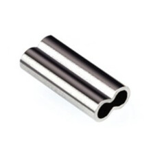 Fish Crimps Copper Alloy Pipe Fishing Line Tube Fitted Line Clip Tube Fishing Tackle Double tube (small) set_Steel wire clamp / copper pipe