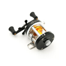 25# Fishing Drum Reel Full Metal Mini Fishing Reel Fishing Tackle 25#--Right hand wheel