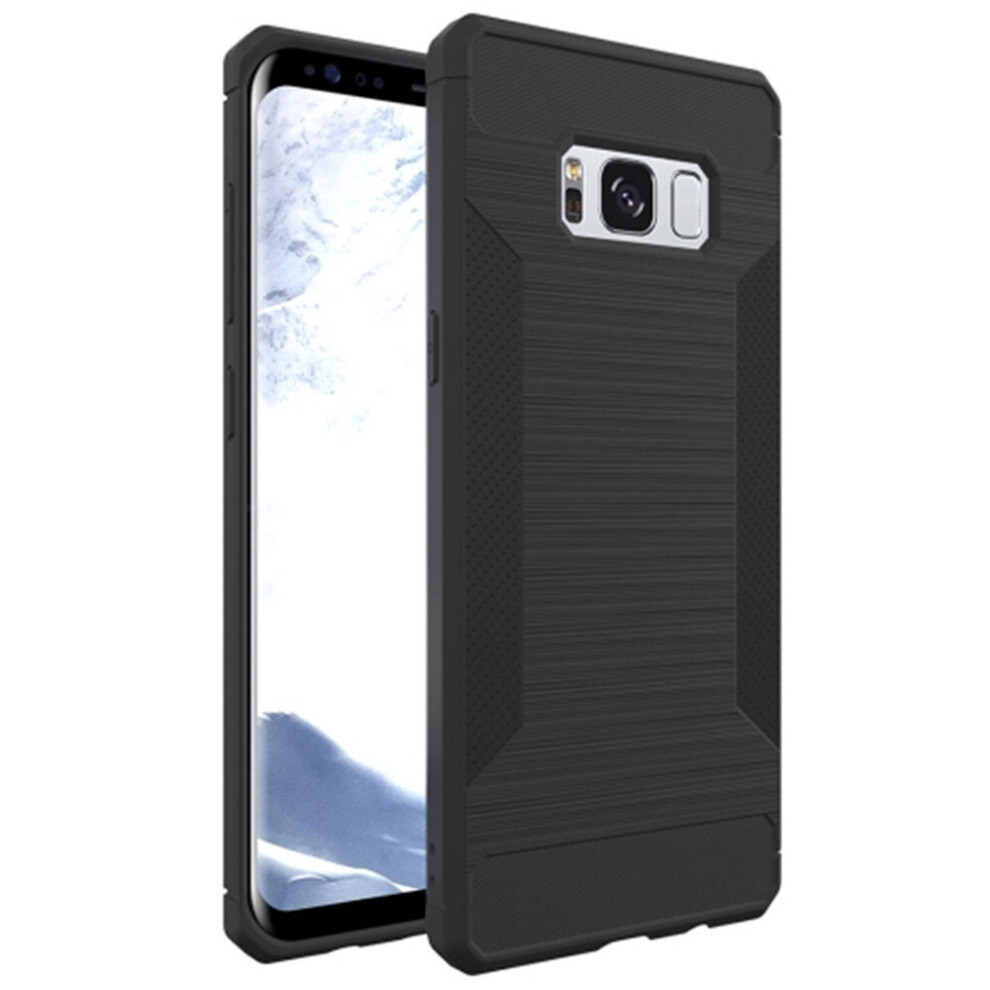 For Galaxy S8 Brushed Texture Tpu Anti-Slip Soft Protective Case (Grey) Grey 777178622562