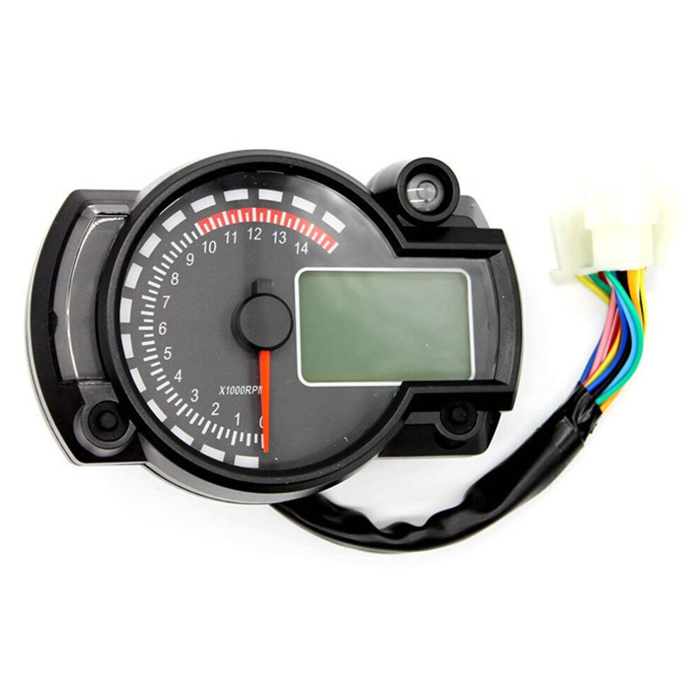 Motorcycle Digital Speedometer Lcd Gauge Speedometer Tachometer Odometer Instrument 7061857293321
