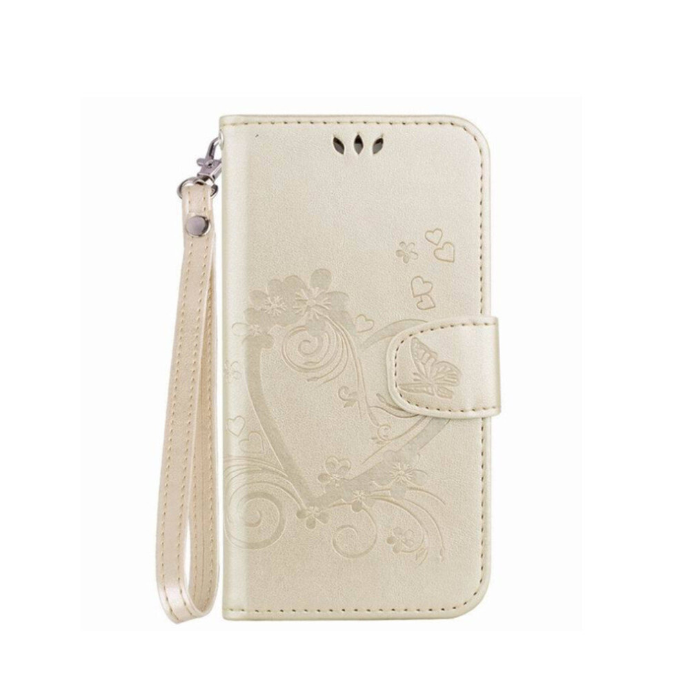 For Galaxy J7 (2017) / J720 ( Us Version) Pressed Flowers Butterfly Love Pattern Horizontal Flip Leather Case With Holder & Card Slots & Wallet & Lany 700000668230