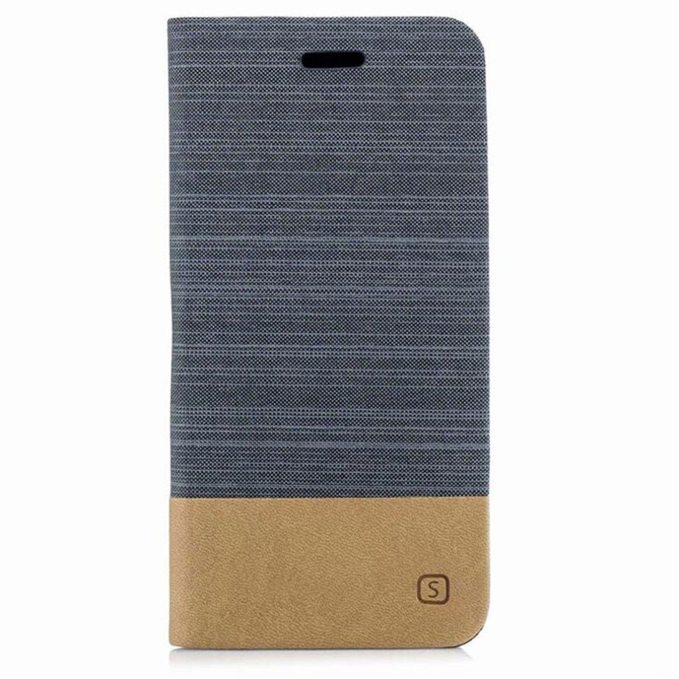 For Asus Zb601kl Canvas Texture Pu + Tpu Horizontal Flip Leather Case With Holder & Card Slots(Black) Black 777178622616