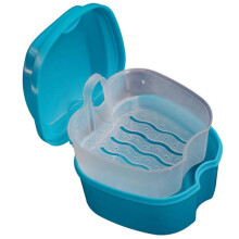 4PCS PP Denture Bath Box Case Dental False Teeth Storage Box
