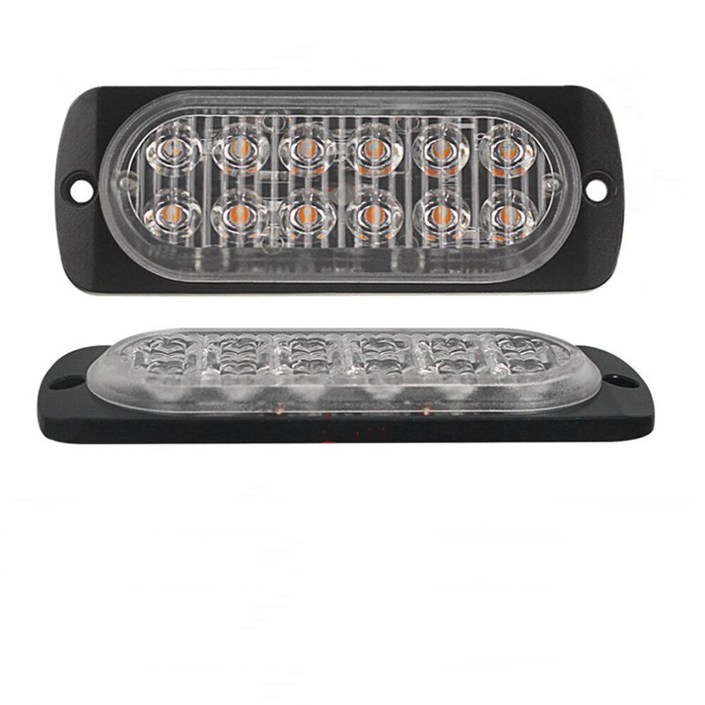 12V-24V 36W Side Strobe Marker 12Led Car Truck Trailer Flash Warning Emergency Clearance Light 7061857293383