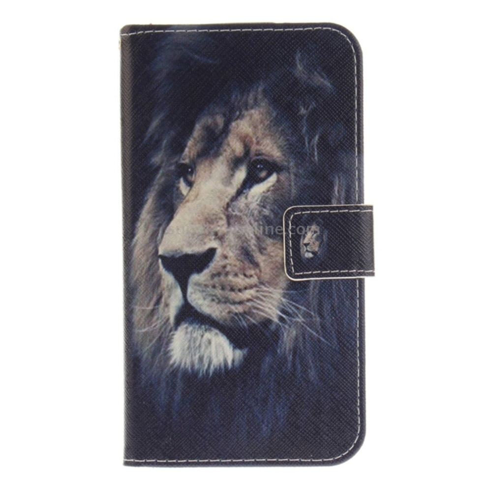 For Lg Stylo 5 Lion Head Pattern Horizontal Flip Leather Case With Holder & Card Slots & Wallet 700000670714