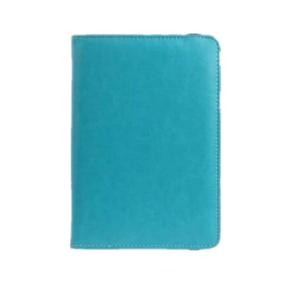 2 Pcs 9 Inch Universal 360 Degree Rotating Four Hook Leather Tablet Protection Case Sky Blue_9 Inch 700000573268