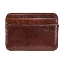 2 Pcs New Arrival Vintage Men's Genuine Pu Leather Credit Card Holder Small Wallet Money Bag ID Card Case Mini Purse For Male