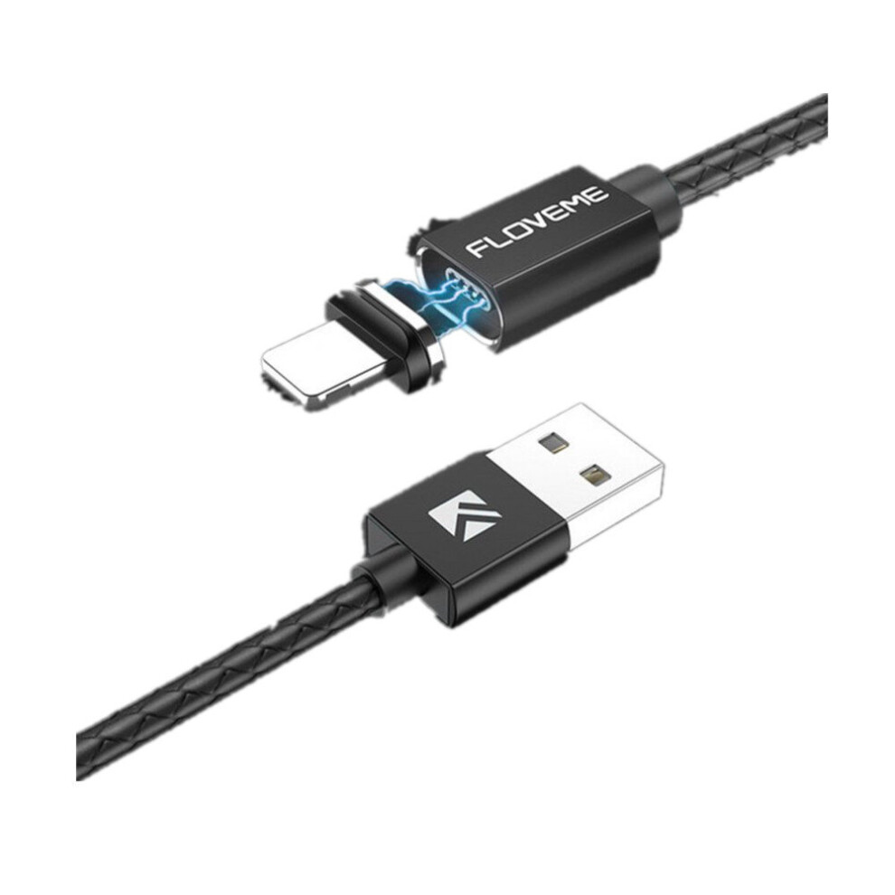3A Magnetic Fast Charging Sync Data Charger Cable Phone Lead Cord Black 700000575743
