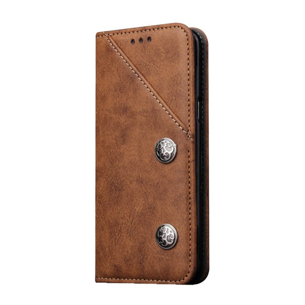 For Galaxy S6 Texture Casual Style With Absorption Horizontal Flip Leather Case With Holder & Card Slots(Brown) Bronze/Brown 700000663334