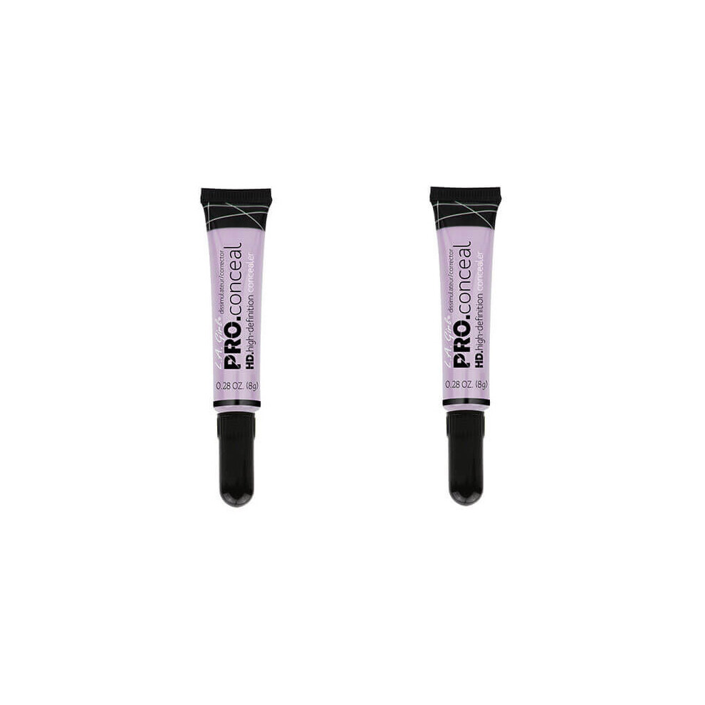 L.A. Girl Pro Conceal HD High Definition Concealer Lavender Corrector 8g x2