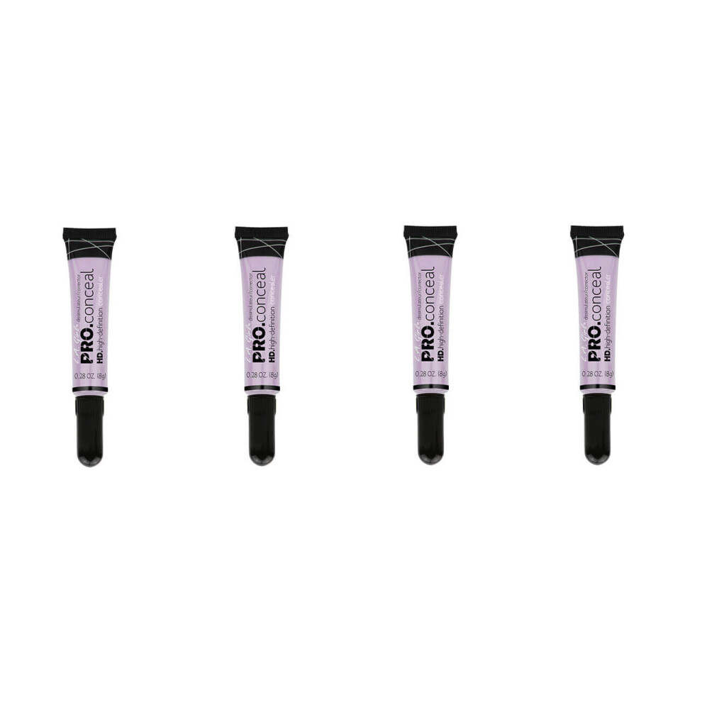 L.A. Girl Pro Conceal HD High Definition Concealer Lavender Corrector 8g x4