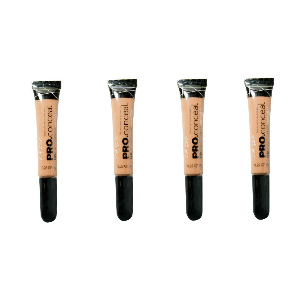 L.A. Girl Pro Conceal HD High Definition Concealer Classic Ivory 8g x4