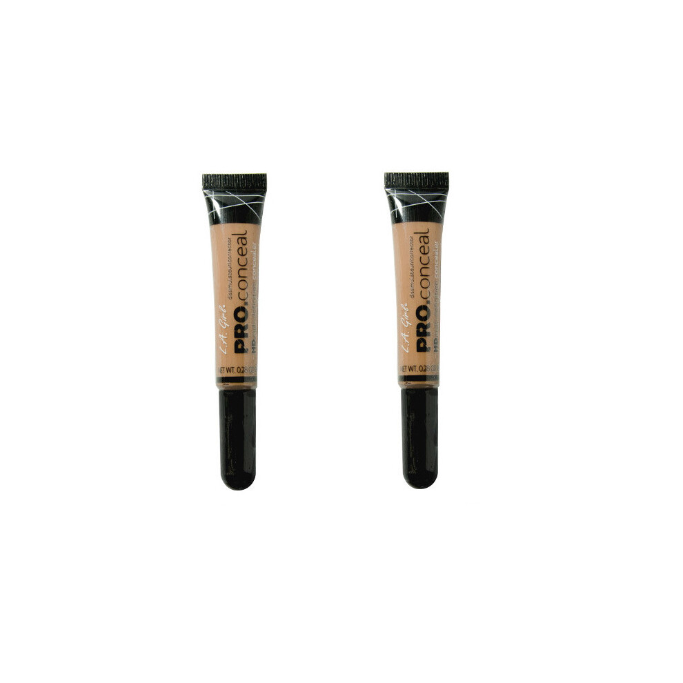 L.A. Girl Pro Conceal HD High Definition Concealer Medium Bisque 8g x2