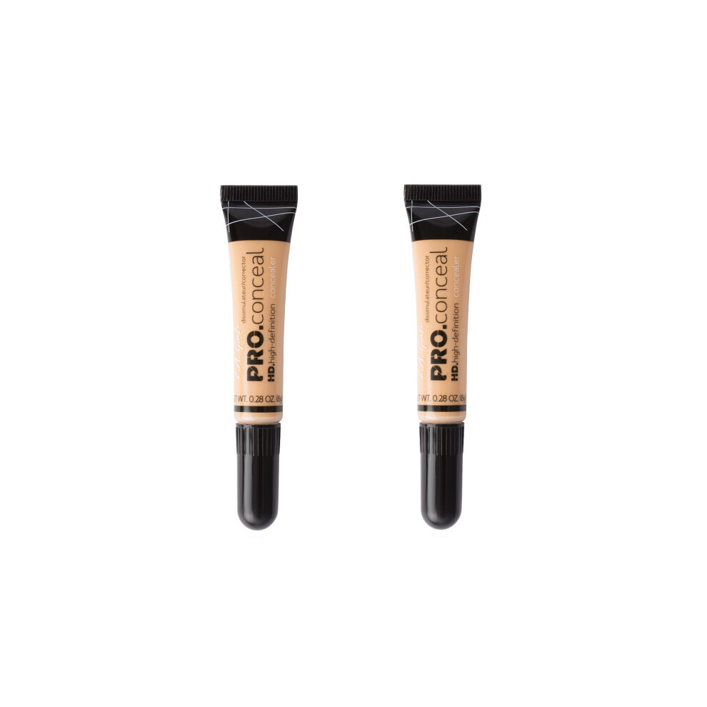 L.a. Girl Beige Pro Conceal Hd High Definition Concealer Creamy 8G X2