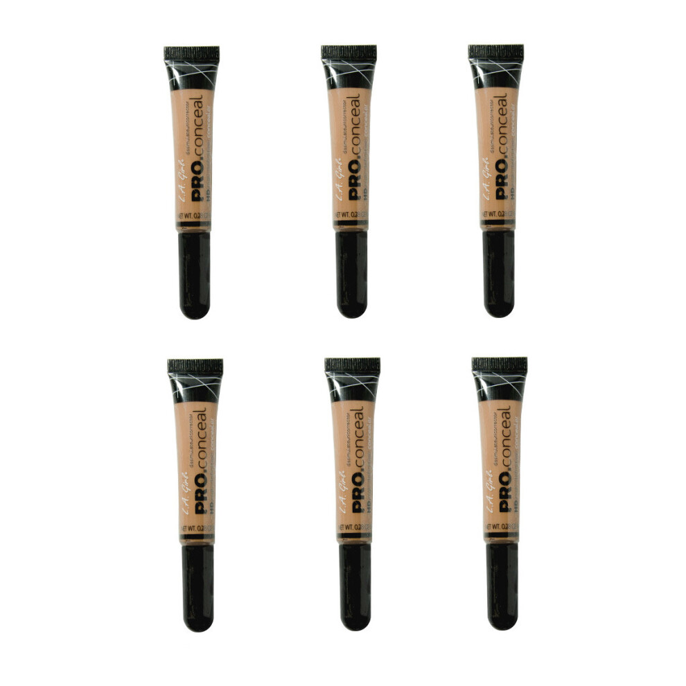 L.A. Girl Pro Conceal HD High Definition Concealer Medium Bisque 8g x6