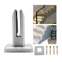 Stairs Spigot Glass Balustrade Railing Balcony Glass Pool Steel Clamp