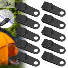 Windproof Clip Awning Clamp Tarp Clips Snap Hanger Tent Camping 10PCS