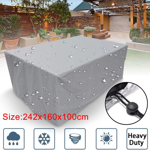 Heavy Duty Waterproof Rattan Cube Cover Outdoor Garden Furniture Rain