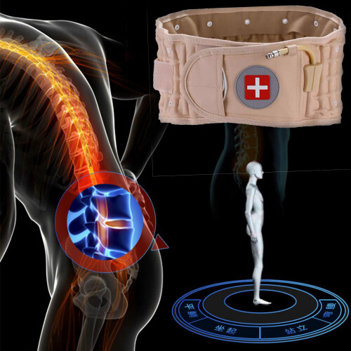Decompression Belt Back Brace Lumbar Support Spinal Traction Extender 2