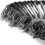 UK 8 Inch Grass Strimmer Head Trimmer Brush Solid Steel 6