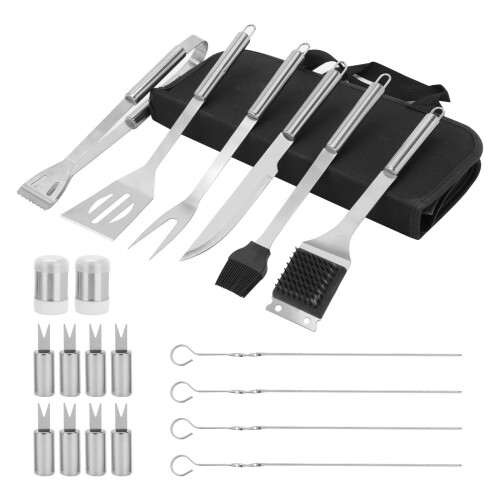 20pcs Stainless Steel BBQ Tools Set Kit 2