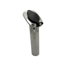 Flush Mounted Fishing Rod Holder Stainless Steel with Rubber Cap