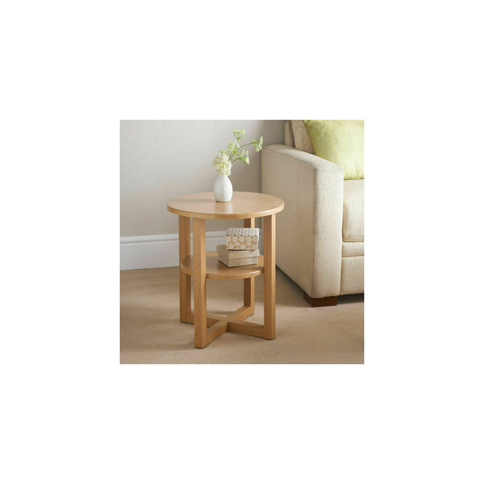 Side Hall Table Lamp Plant Consol Tall Coffee Wine Hallway Furniture - Small Oak