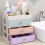 Living And Home 3 Drawer Makeup Cosmetic Organizer Box Dressing Table Tidy Storage Vanity Case 4
