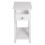 Living And Home Wooden Bedside Table Slim Tall Console Table with Drawer White 6