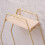 Living And Home Hexagon Gold Metal Wall Mounted Storage Shelf Display Rack 5