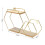 Living And Home Hexagon Gold Metal Wall Mounted Storage Shelf Display Rack 4