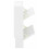(2 Tier White High Gloss) High Gloss OR MDF Narrow Shoe Cabinet - Grey/White 11