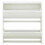 (2 Tier White High Gloss) High Gloss OR MDF Narrow Shoe Cabinet - Grey/White 2