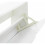 (2 Tier White High Gloss) High Gloss OR MDF Narrow Shoe Cabinet - Grey/White 7
