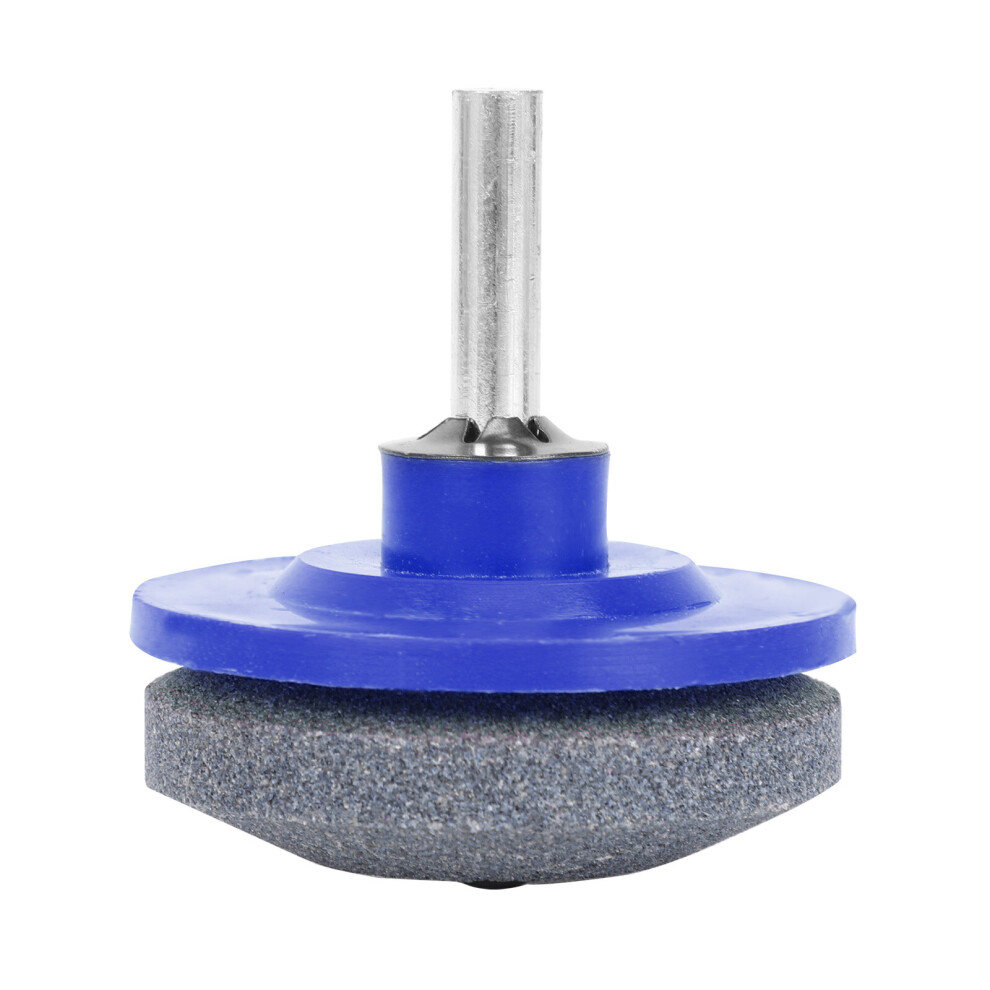 (Blue) Rotary Lawn Mower Blade For Power Drill Sharpener