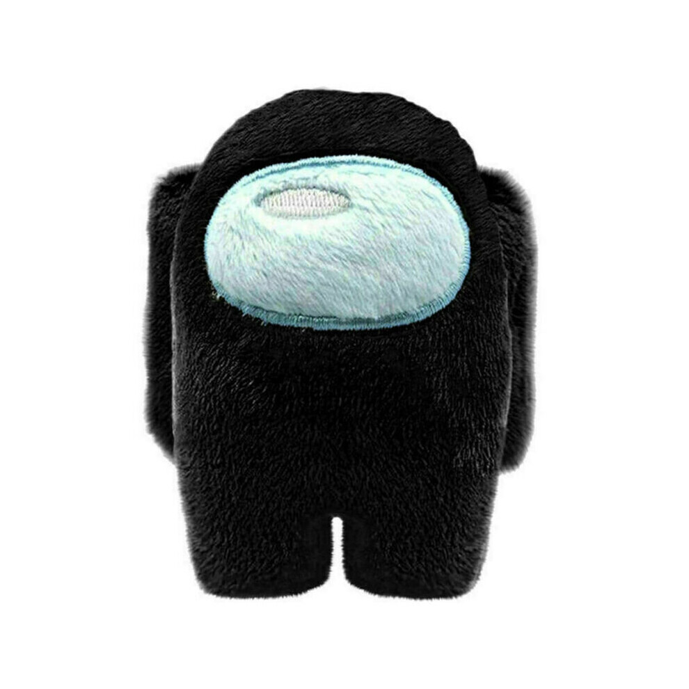 (Black) Among Us Stuffed Toy Soft Plush Crewmate Figure Imposter Plushies Kids Gift Black