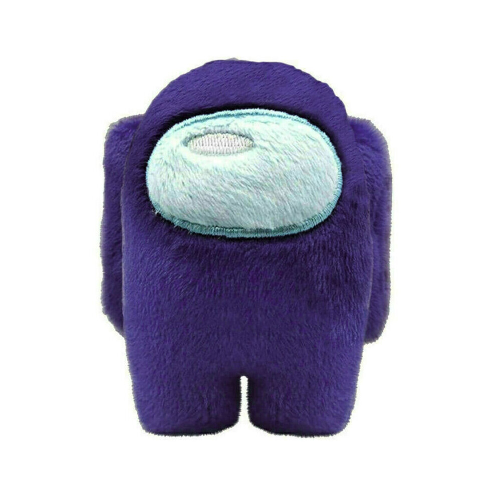 (Purple) Among Us Stuffed Toy Soft Plush Crewmate Figure Imposter Plushies Kids Gift Purple