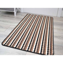 (57cm x 100cm) Brown Washable Non Slip Kitchen Floor Rugs Mats