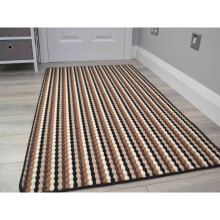 (80cm x 140cm) Brown Washable Non Slip Kitchen Floor Rugs Mats