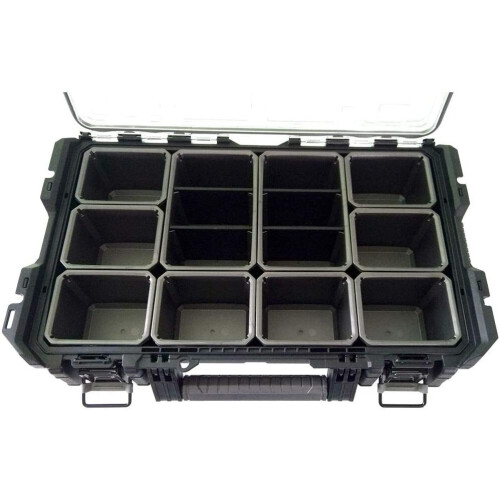 Keter Keter DIY Tool Storage Organizer Black Clear Cover 1